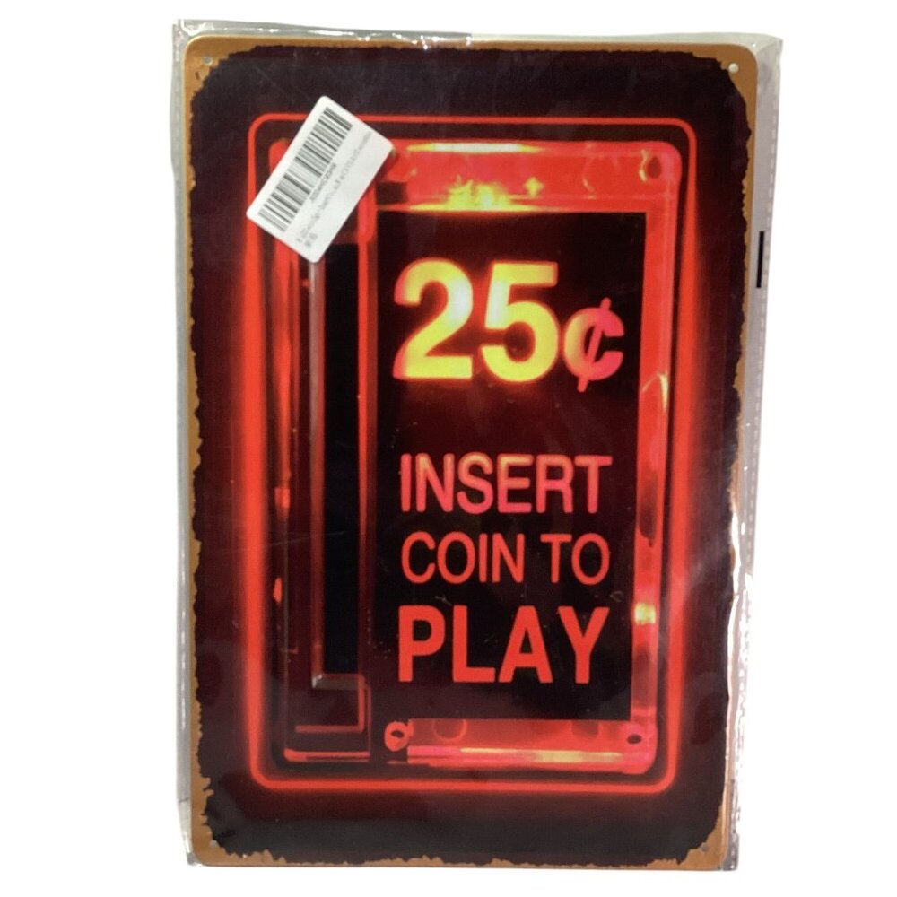 Nostalgic Gaming Media Golden Era Pin Up Art Tin 12"x 8" Sign Art New Sealed